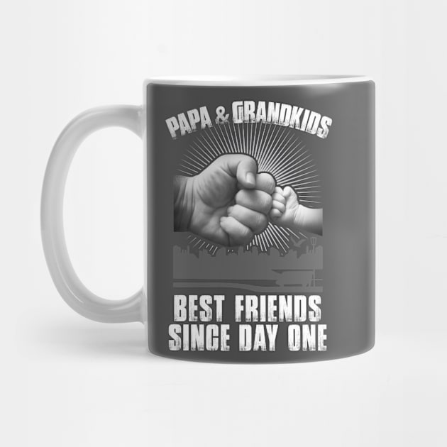 PAPA AND GRANDKIDS BEST FRIENDS SINCE DAY ONE by tshirttrending